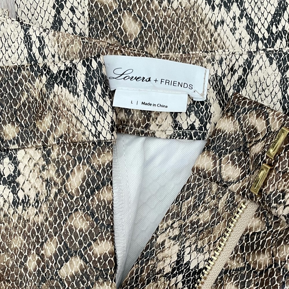 Lovers + Friends x Revolve Indra Pant in Snake Skin Size M/L - Picture 7 of 7